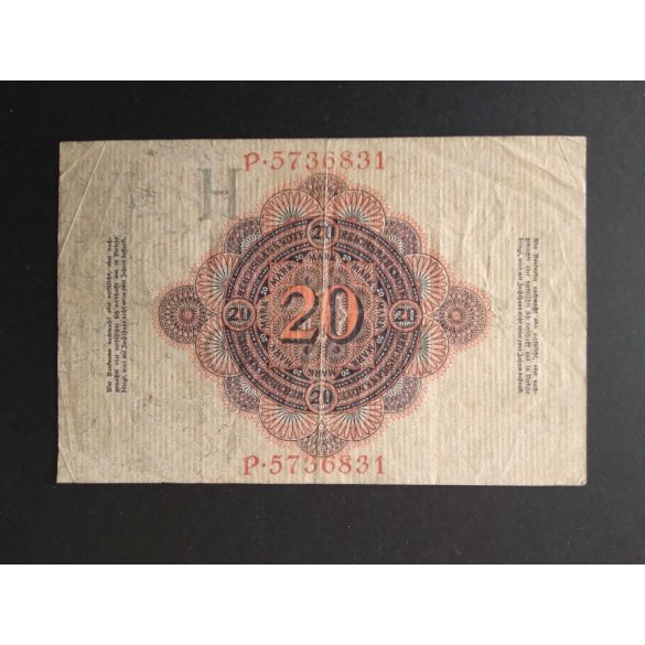 Germany 20 Mark 1914 F
