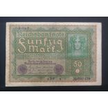 Germany 50 Mark 1919 F+