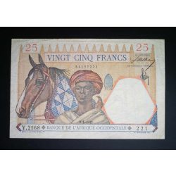 Francia Nyugat-Afrika 25 Francs 1942 F