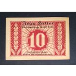 Austria 10 Heller 1920 Unc Tarsdorf