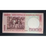 Peru 5000 Soles de Oro 1985 Unc-