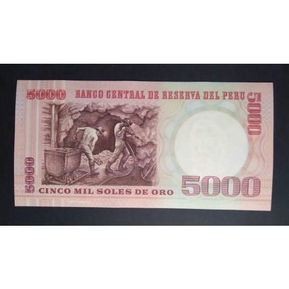 Peru 5000 Soles de Oro 1985 Unc-