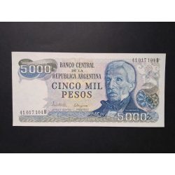 Argentina 5000 Pesos 1981 Unc 