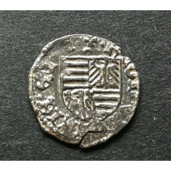 Magyarország Luxemburi Zsigmond (1387-1437) Dénár EH 449 n és ív ezüst