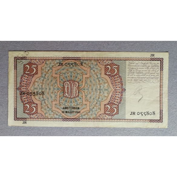 Netherlands 25 Gulden 1941 F