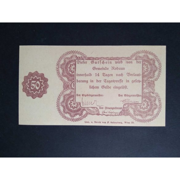 Austria 50 Heller 1920 Unc Rodaun