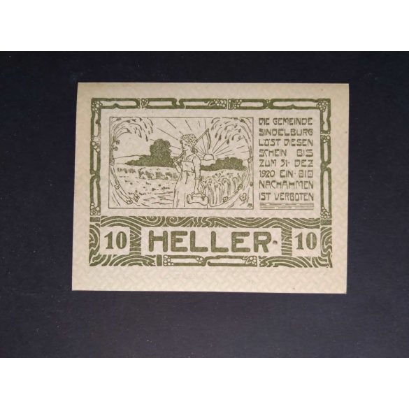 Austria 10 Heller 1920 Unc Sindelburg