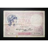 France 5 Francs 1940 F