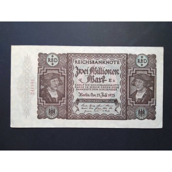 Germany 2 Million Mark 1923 VF+