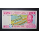 Central African States Cameroon 2000 Francs 2002 UNC