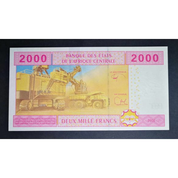 Central African States Cameroon 2000 Francs 2002 UNC