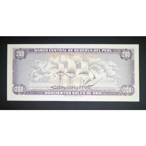 Peru 200 Soles de oro 1974 UNC-