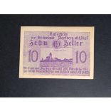 Austria 10 Heller 1920 Unc Wartberg 