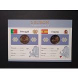 EU 2 Euro 2 db-os emlékérme szett Unc