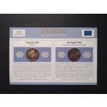 EU 2 Euro 2 db-os emlékérme szett Unc