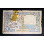 France 20 Francs 1940 VG
