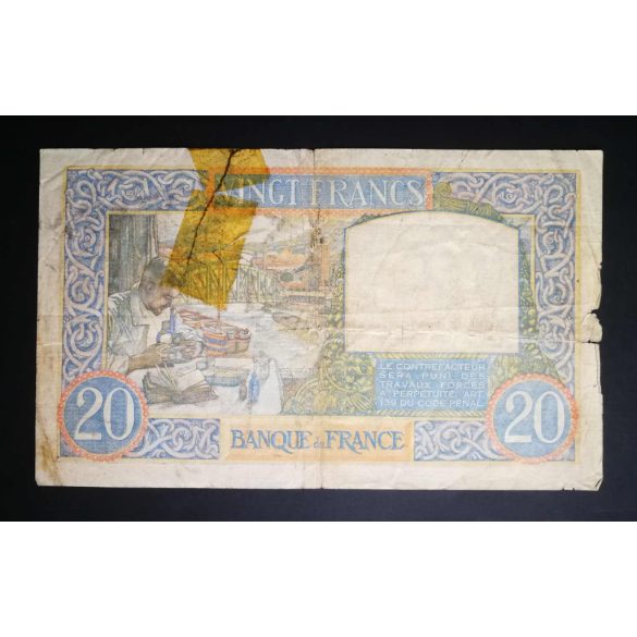France 20 Francs 1940 VG