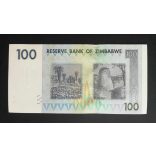 Zimbabwe 100 Dollars 2007 UNC
