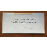 Németország 2 Euró 2007 UNC Mecklenburg-Vorpommern forgalmi emlékkiadások karton dísztokban