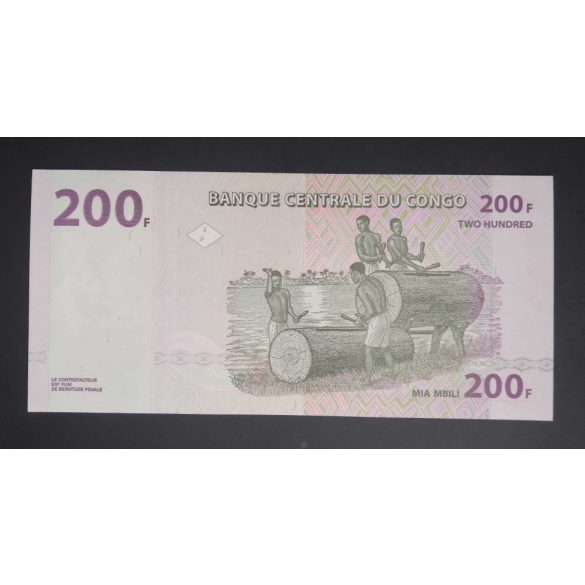 Congo 200 Francs 2013 Unc 