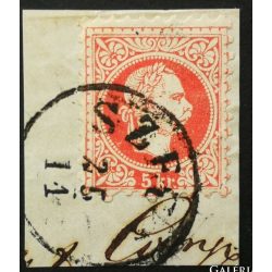 Austria used in Hungary 1867 5 kr. 