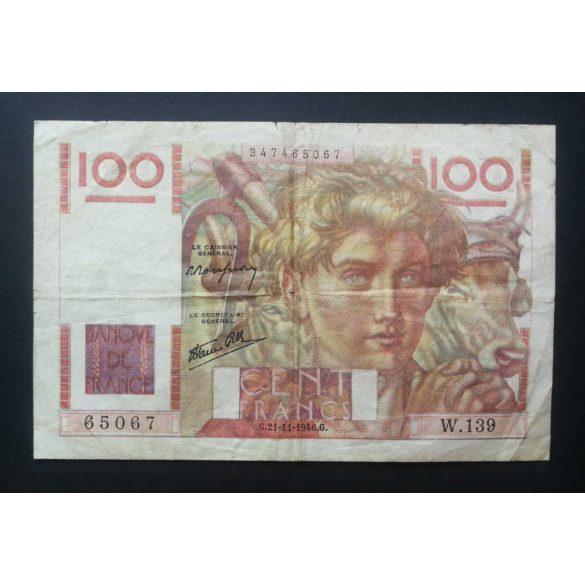 Franciaország 100 Francs 1946 F