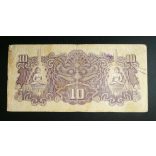 Netherlands Indies 10 Roepiah 1944 F