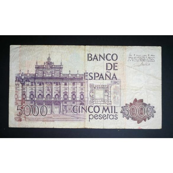 Spain 5000 Pesetas 1979 F