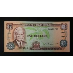 Jamaika 5 Dollars 1991 UNC