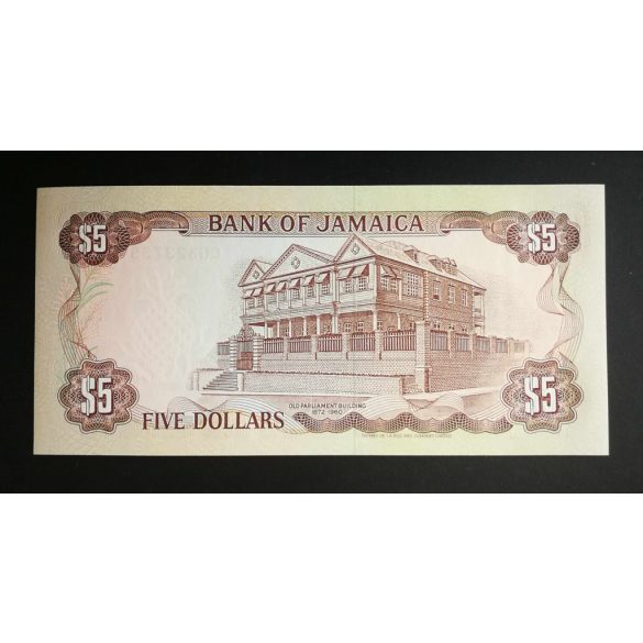 Jamaica 5 Dollars 1991 UNC