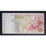 Spain 2000 Pesetas 1992 Unc