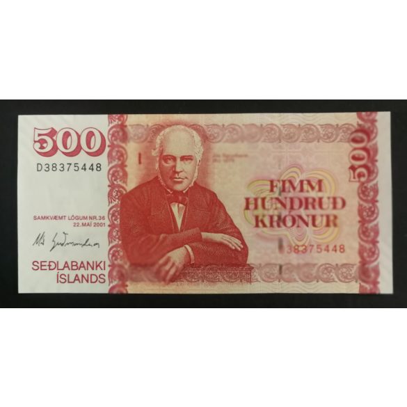 Izland 500 Kronur 2009 UNC 