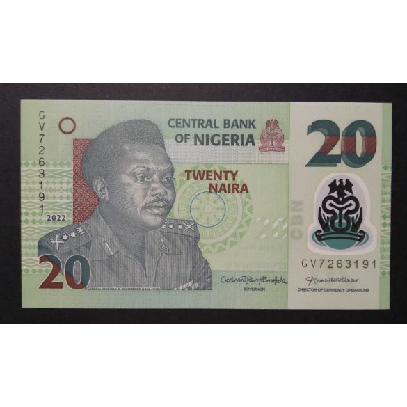 Nigeria 20 Naira 2022 UNC