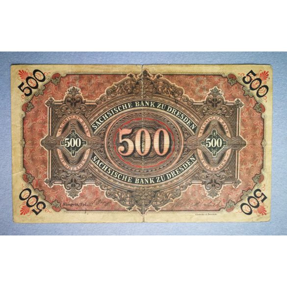 Germany 500 Mark 1890 F