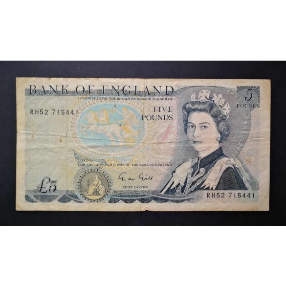 England 5 Pounds 1988 F