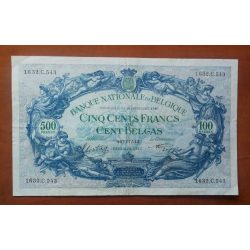 Belgium 500 Francs/100 Belgas 1948 VF