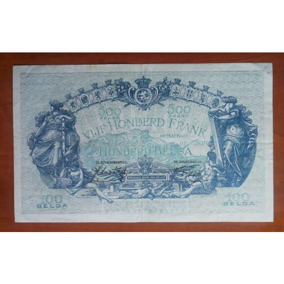 Belgium 500 Francs/100 Belgas 1948 VF