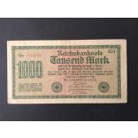 Germany 1000 Mark 1922 VF