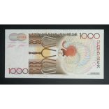 Belgium 1000 Francs 1989 VF+