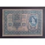 Ausztria-Magyarország 1000 Korona 1902/19 Deutschösterreich XF