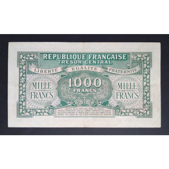 France 1000 Francs 1944 VF