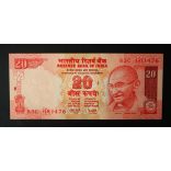 India 20 Rupees 2007 UNC