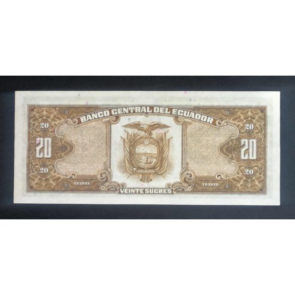 Ecuador 20 Sucres 1986 UNC