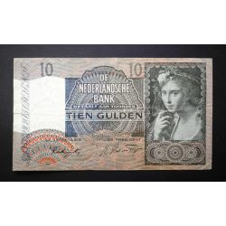Hollandia 10 Gulden 1942 F+