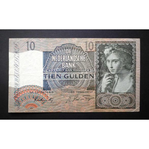Hollandia 10 Gulden 1942 F+