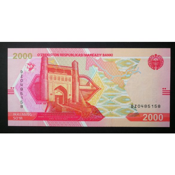 Üzbegisztán 2000 Som 2021 UNC