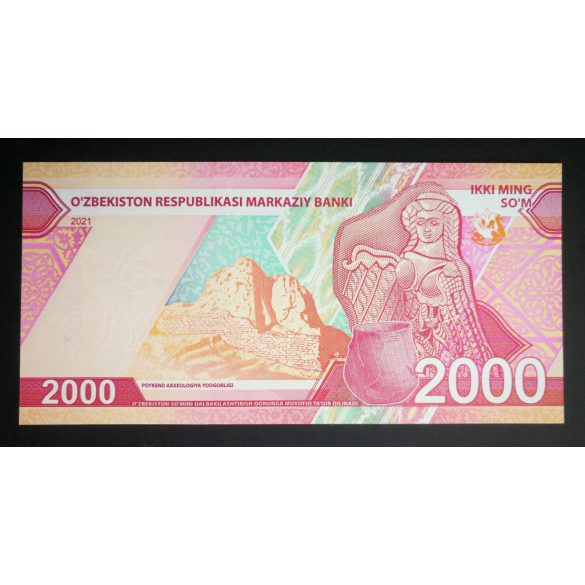 Üzbegisztán 2000 Som 2021 UNC