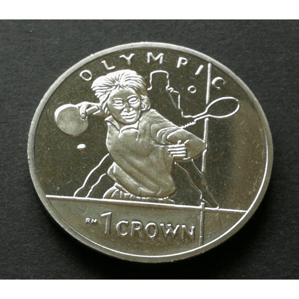 Man-Sziget 1 Crown 2012  London olimpia tenisz és asztalitenisz 28,8 g réz-nikkel