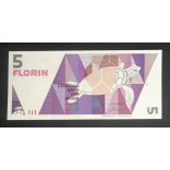 Aruba 5 Florin 1990 UNC