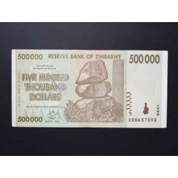 Zimbabwe 500000 Dollars 2008 Aunc